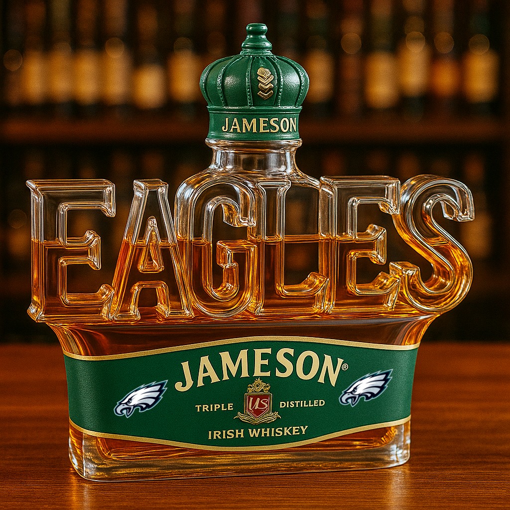 Philadelphia Eagles Whiskey Bottle