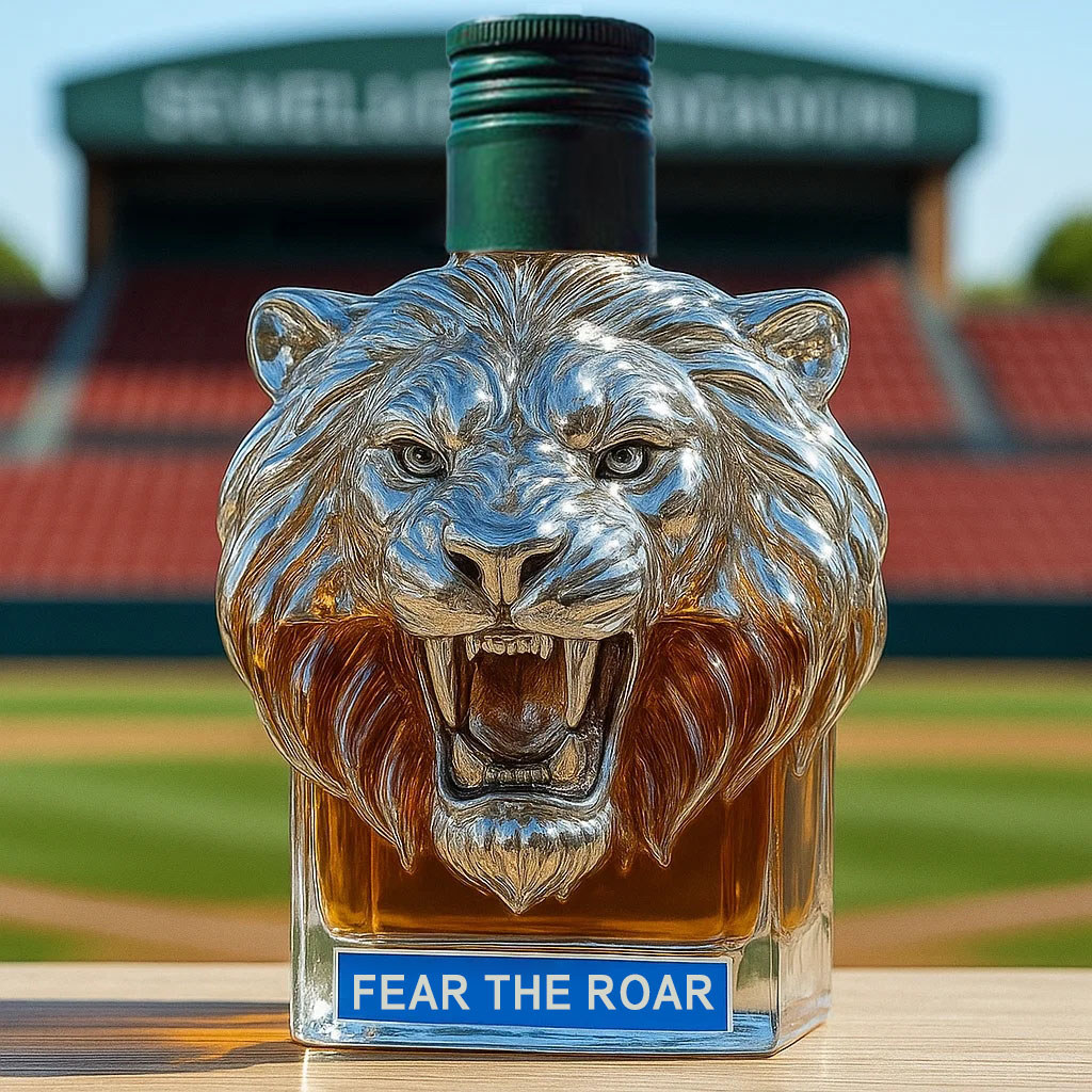 🦁🏈Detroit Lions Whiskey Bottle