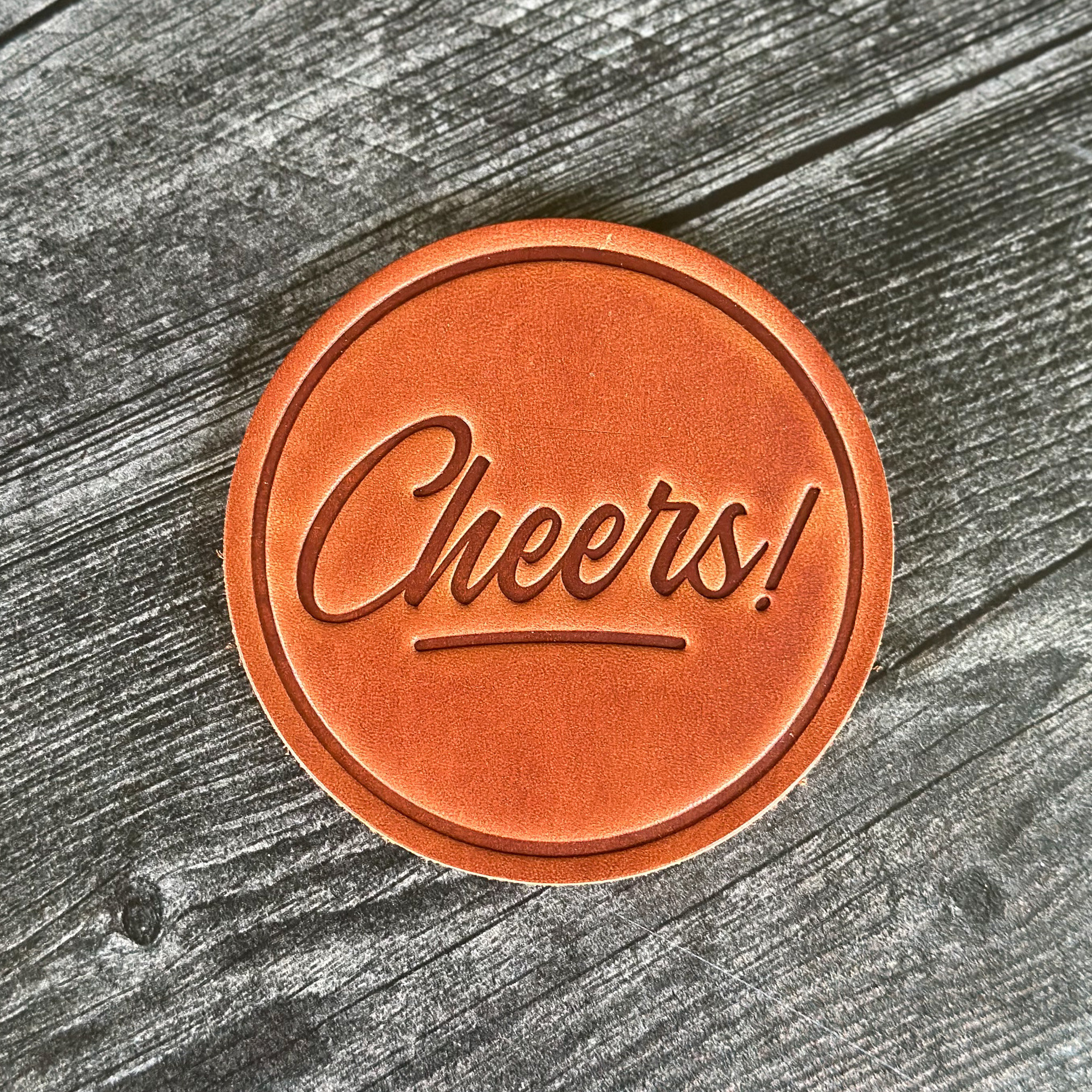 Funny Leather Drink Coasters