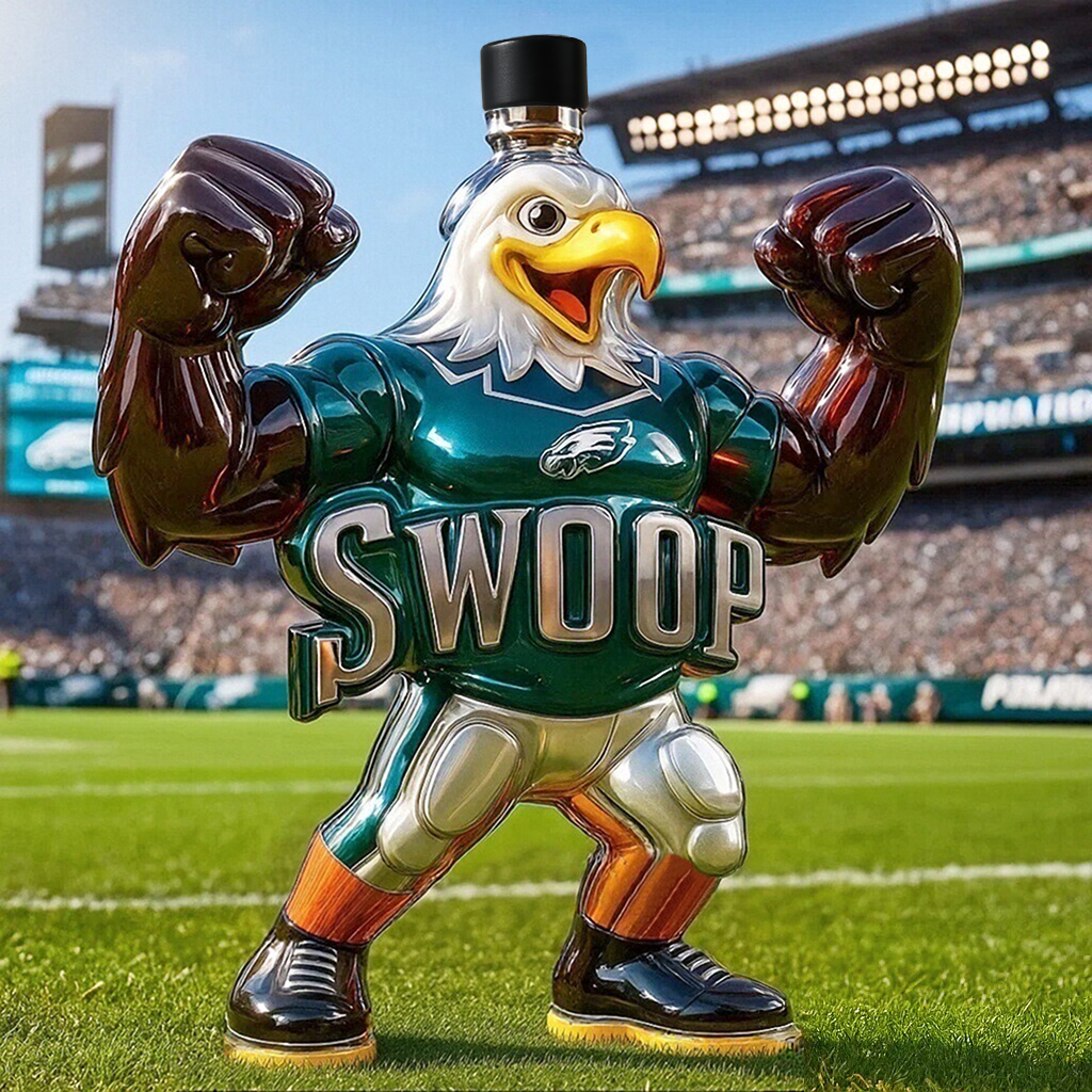 Unleash the Spirit — Philadelphia Eagles Swoop Whiskey Bottle