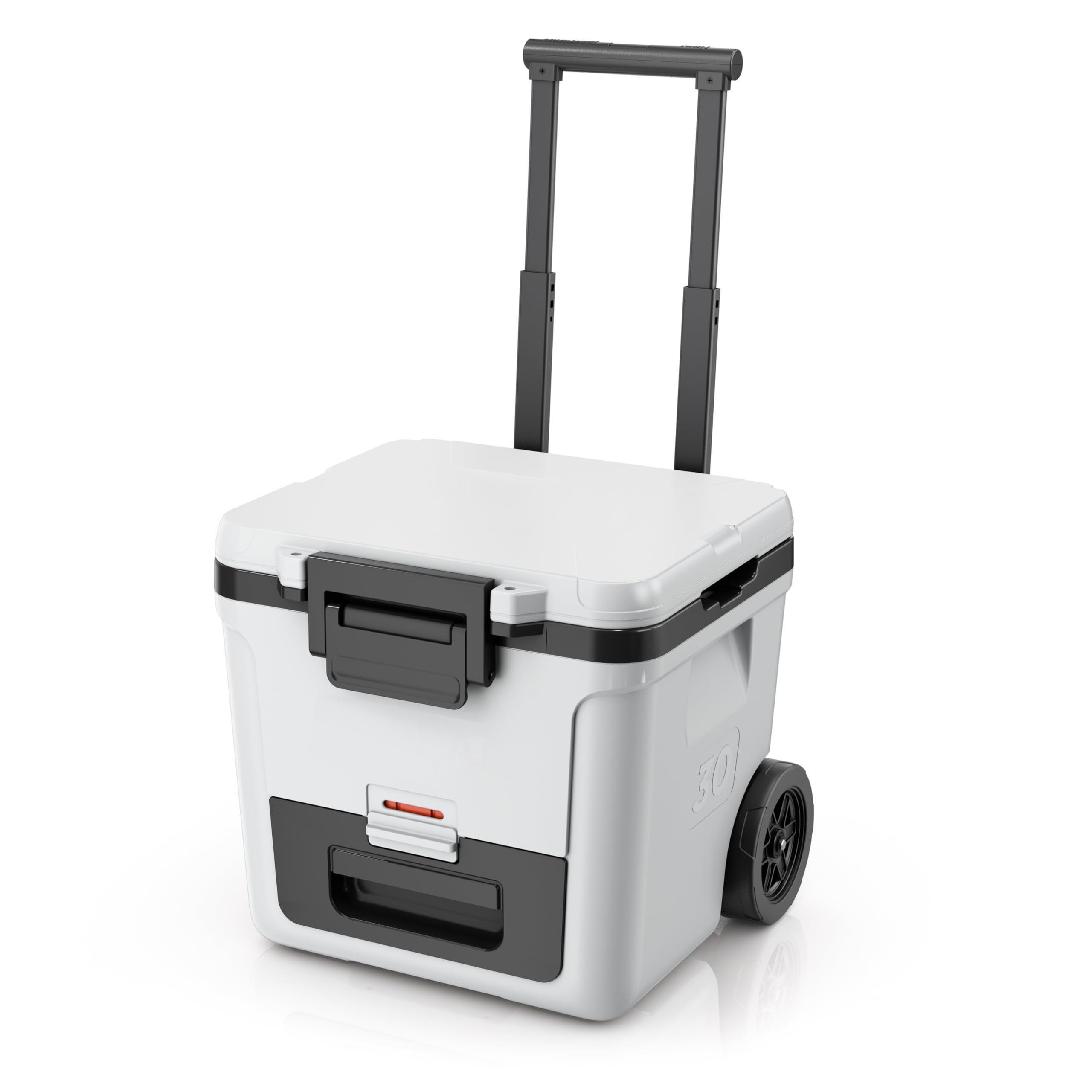 Wheeled Cooler with Dry Zone