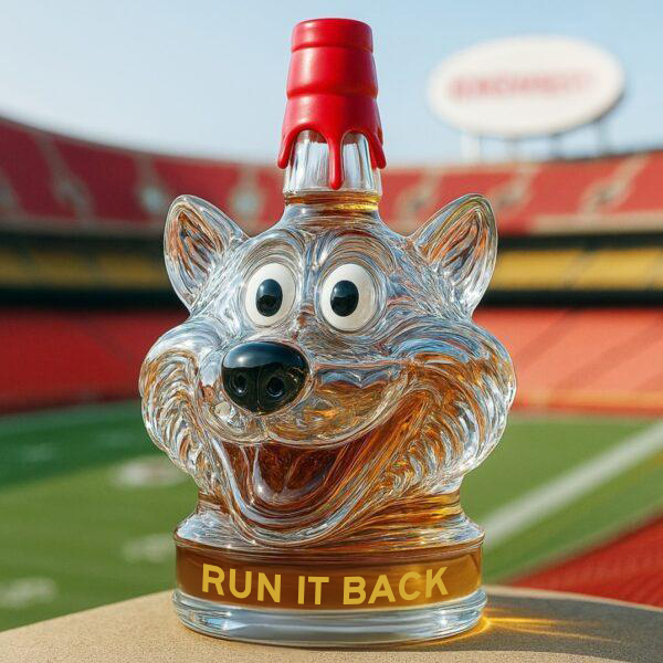 Kansas City Chiefs Whiskey Bottle