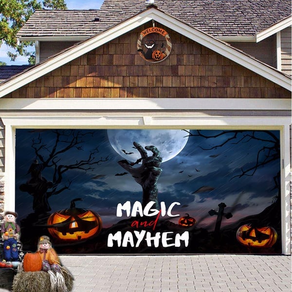 🔥💖Halloween Garage Door Decoration