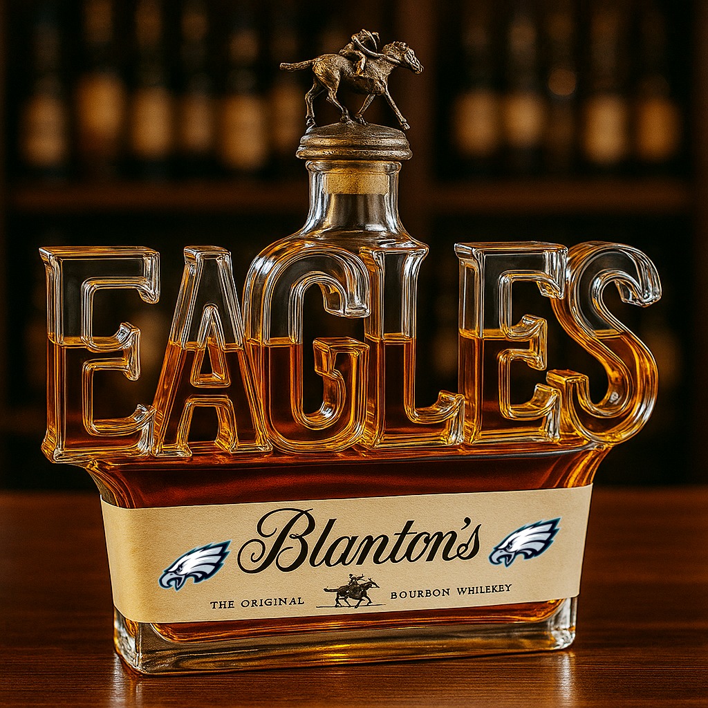 Philadelphia Eagles Whiskey Bottle