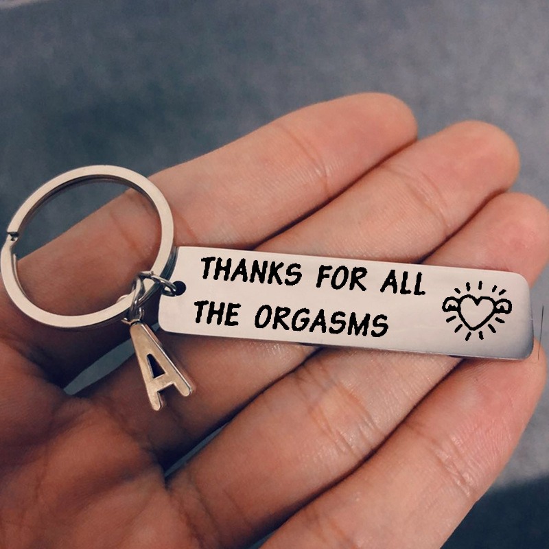 "I Love You More The End I Win"Funny Christmas And Birthday Keychain-- A personalised gift for him/her