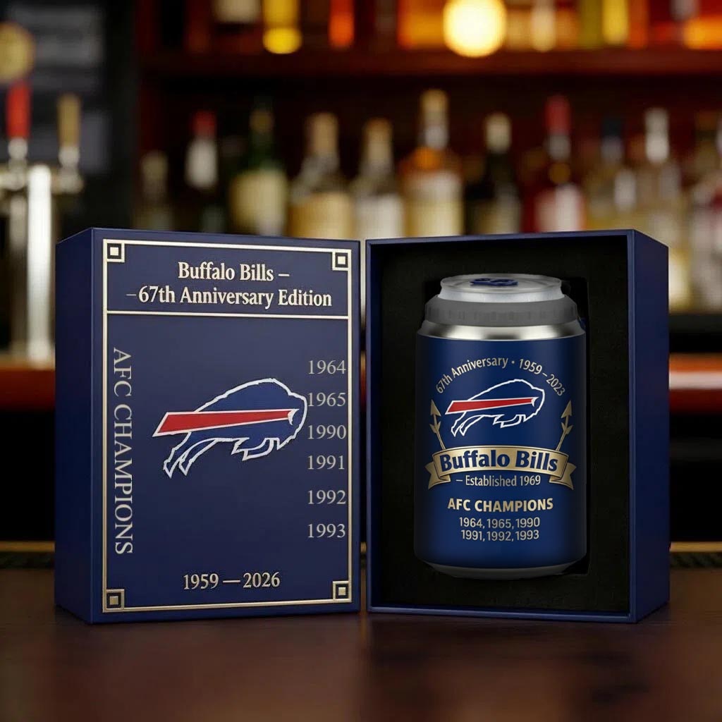 Buffalo Bills 2026 Anniversary Edition Can Cooler
