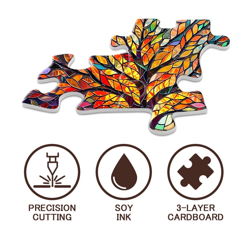 Mosaic tree of life Jigsaw Puzzle 1000 Pieces