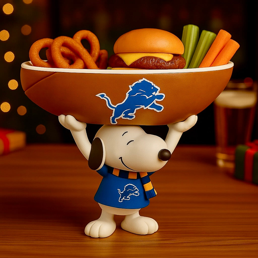 Creative Football Team Snoopy Snack Tray
