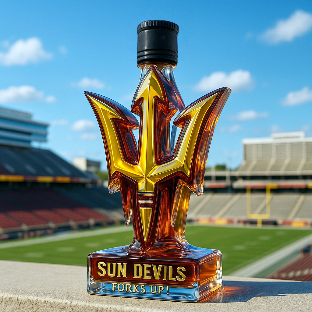 🔥NCAA Team✨Arizona State Sun Devils Limited-Edition Whiskey Bottle