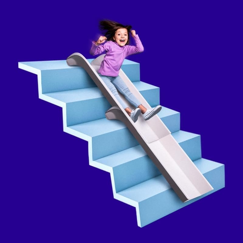 Modular Indoor Slide for Home Staircases