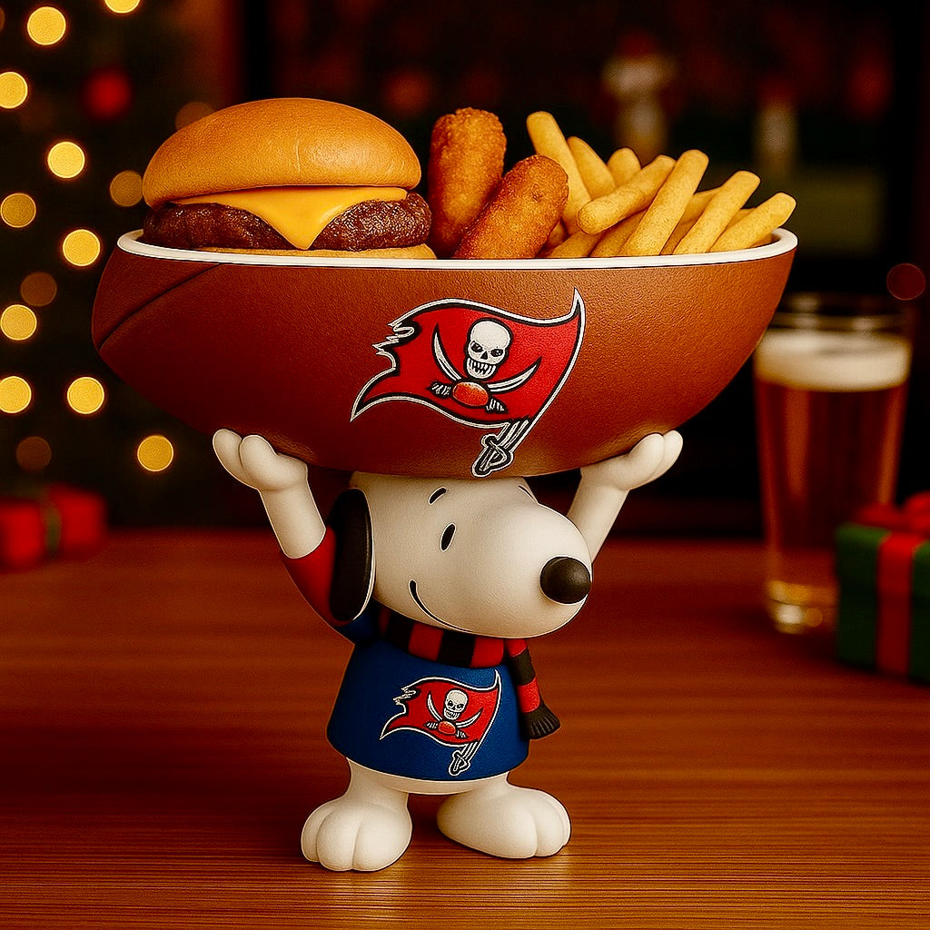 Creative Football Team Snoopy Snack Tray