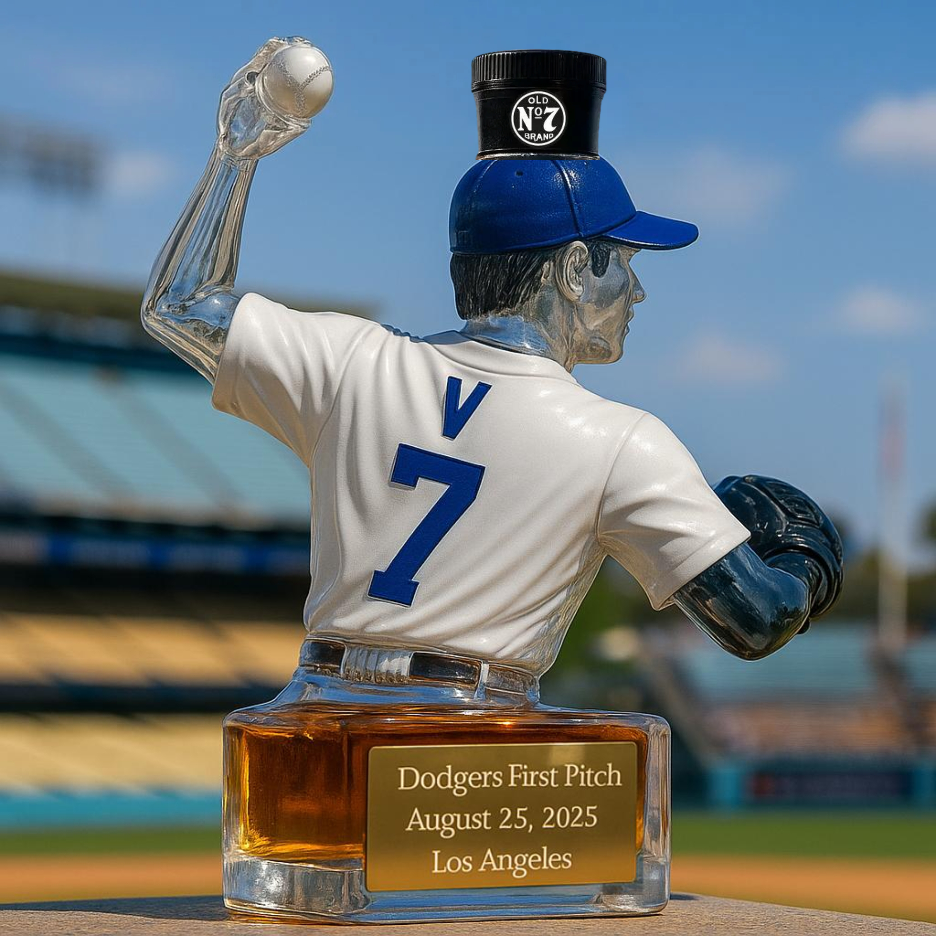 ⚾ MLB✨Dodgers First Pitch 2025 – V Limited Edition Whiskey Bottle ⚾👑🥃