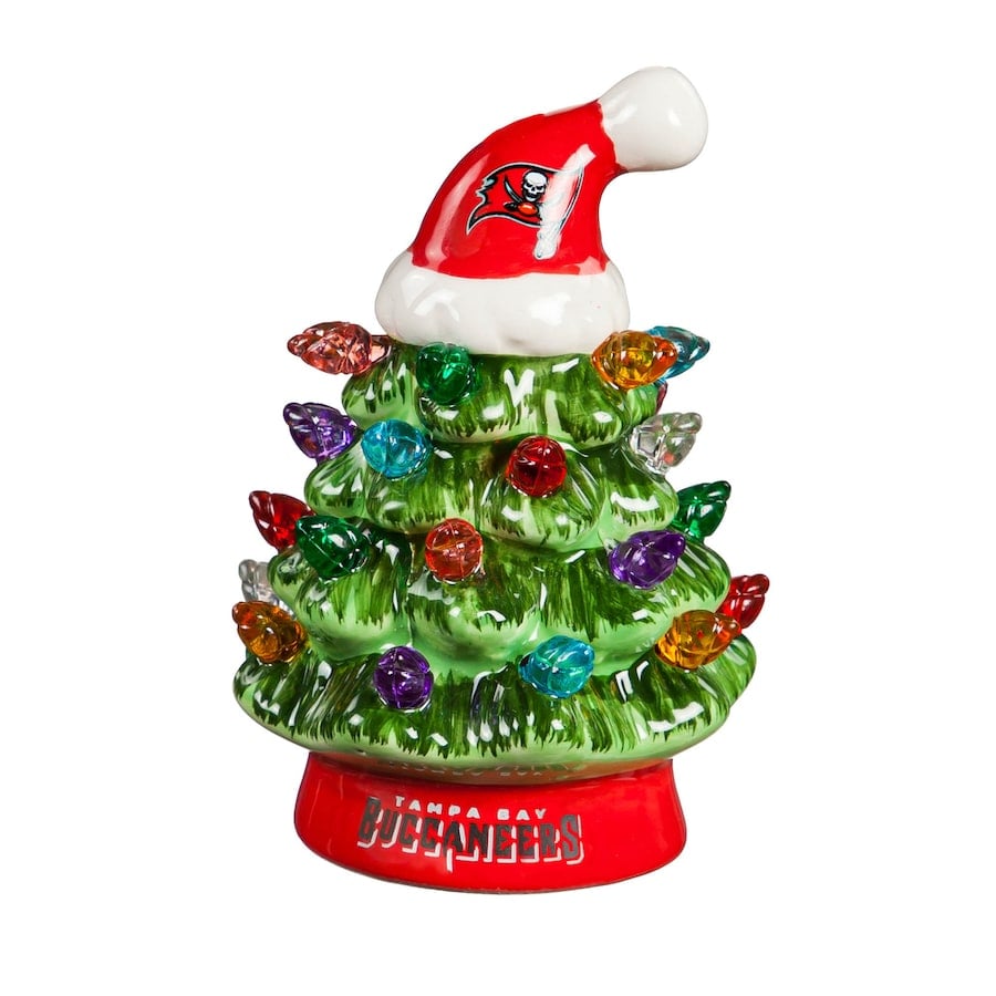 ✨Light Up Your NFL Spirit! 🏈Set of 2 4" LED Christmas Tree with NFL Team Logo🎄