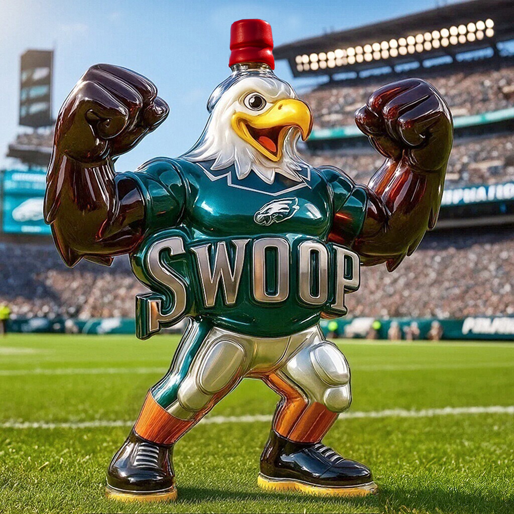 Unleash the Spirit — Philadelphia Eagles Swoop Whiskey Bottle