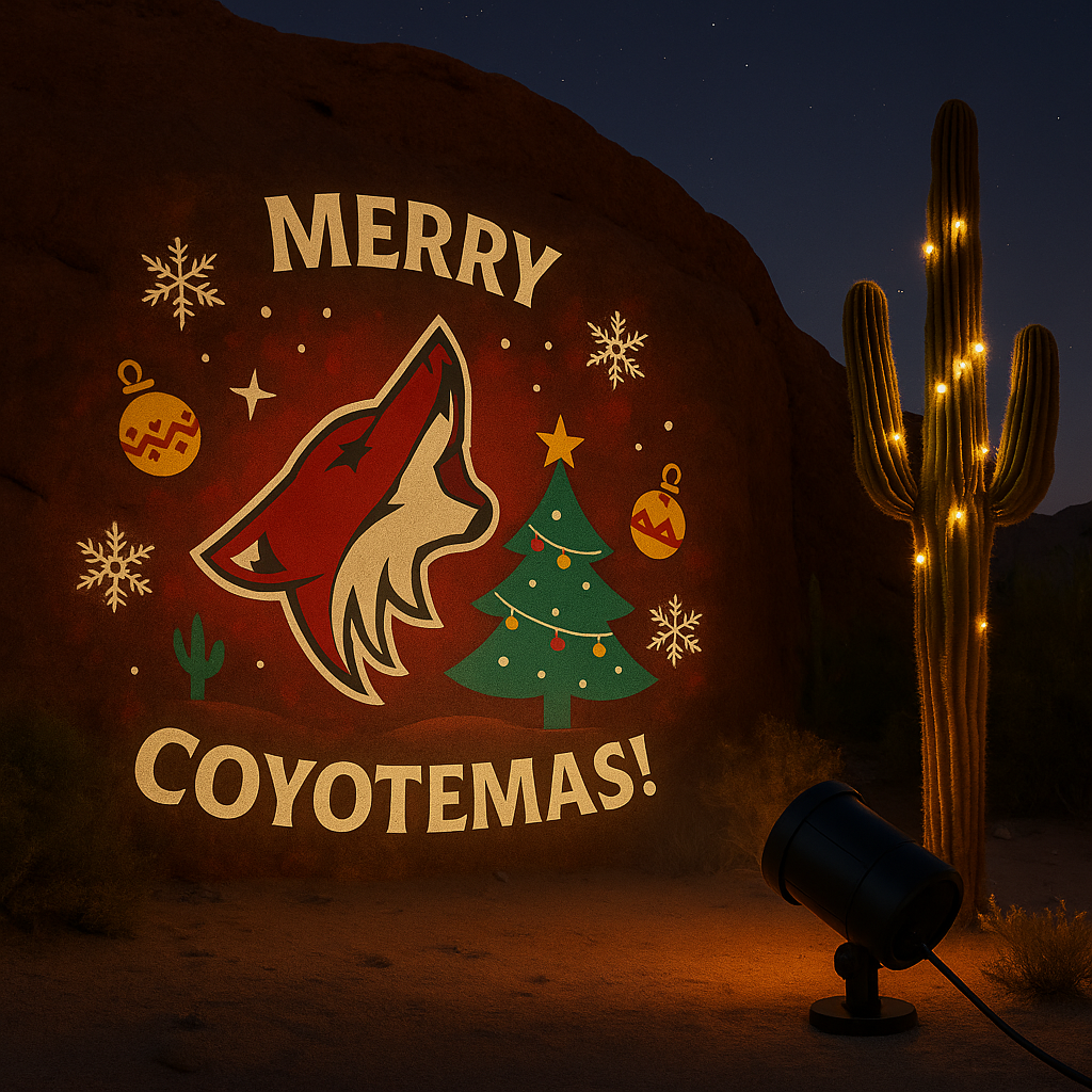 🎄🏒 Ice hockey Christmas Projection Light ✨