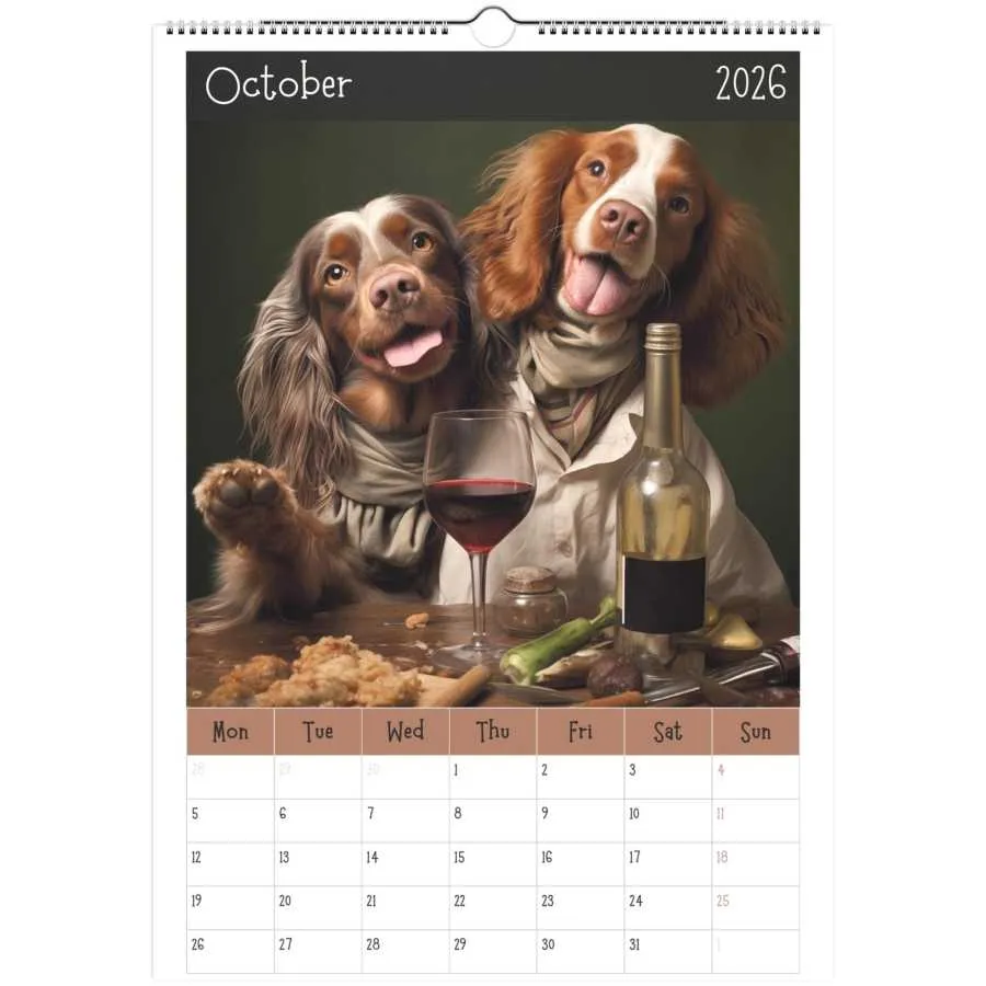 "Pawty Time" Wall Calendar 2026
