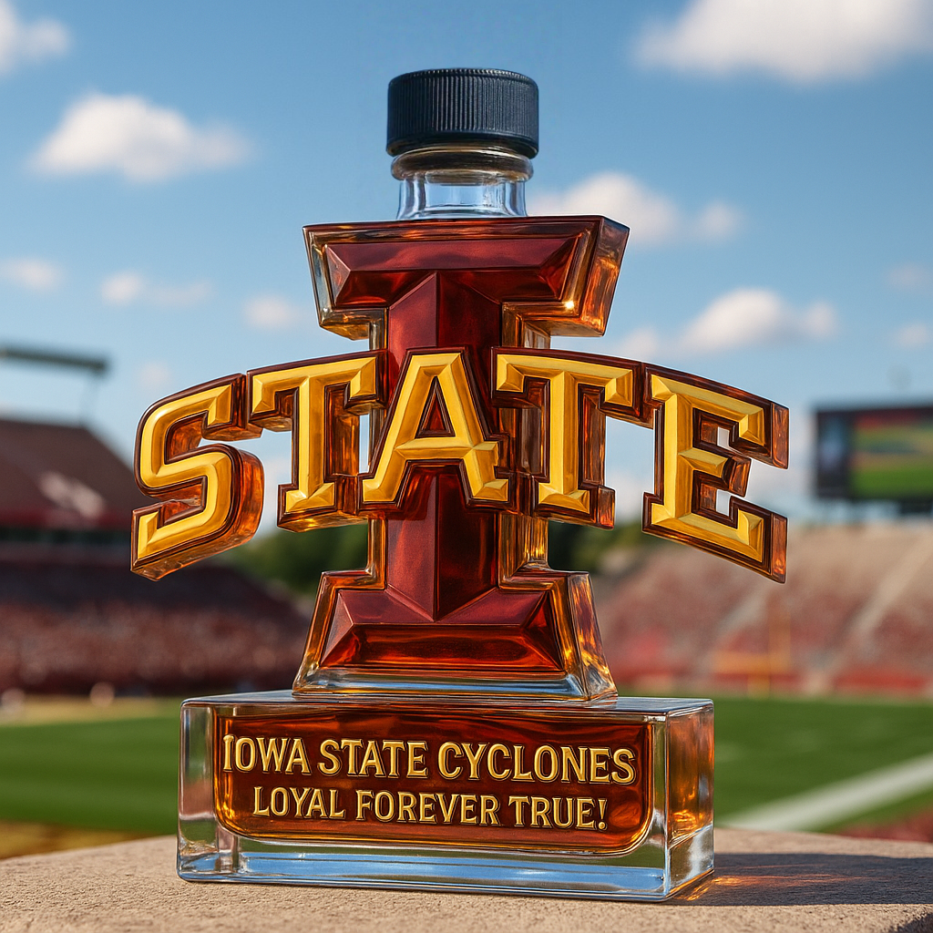🔥NCAA Team✨Iowa State Cyclones Limited-Edition Whiskey Bottle