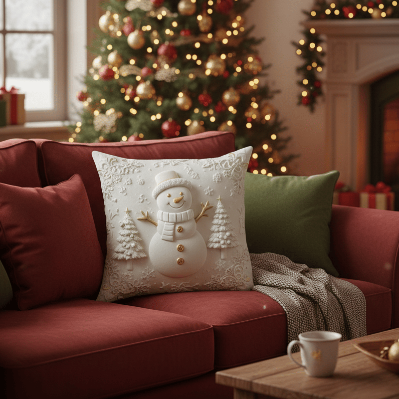 🎅🎁 Festive Christmas Cushion Pillow