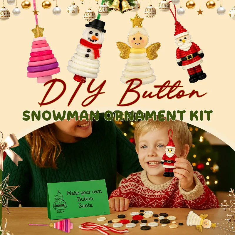 ☃️DIY Button Snowman Ornament Kit