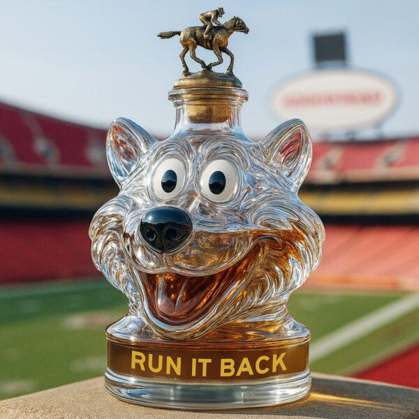 Kansas City Chiefs Whiskey Bottle