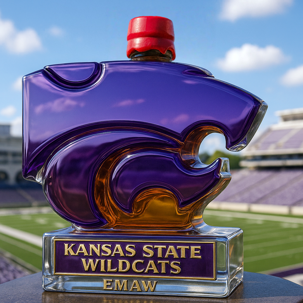 🔥NCAA Team✨Kansas State Wildcats Limited-Edition Whiskey Bottle