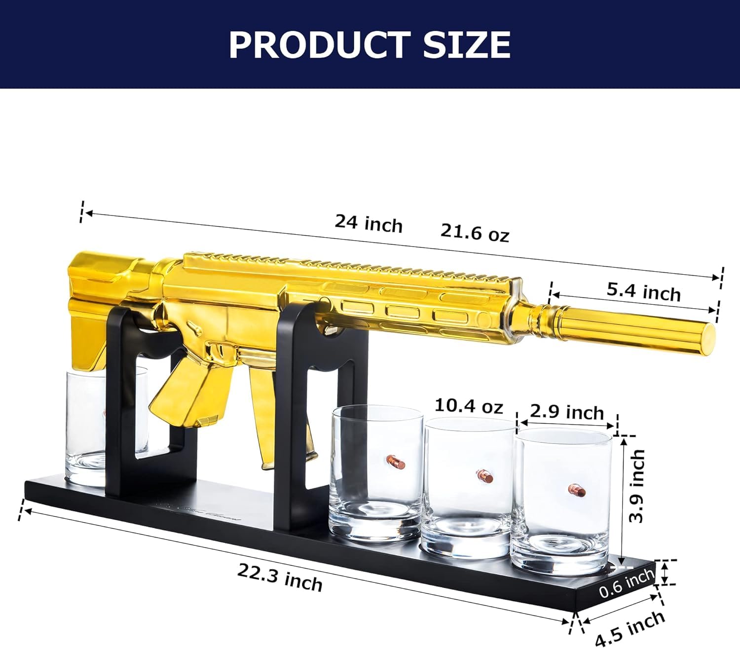 Whiskey Decanter Set - Gun AR Limited Edition