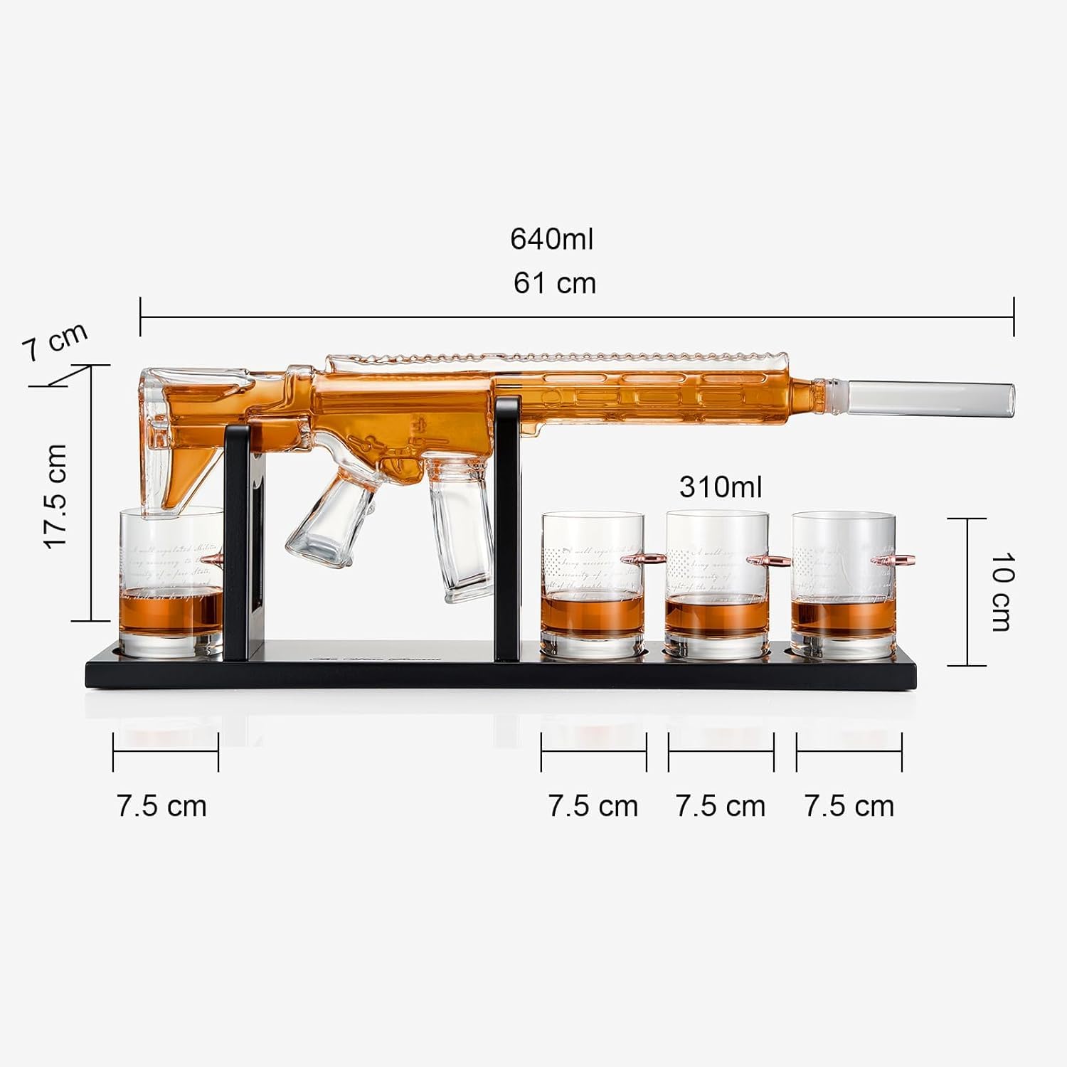 Whiskey Decanter Set - Gun AR Limited Edition