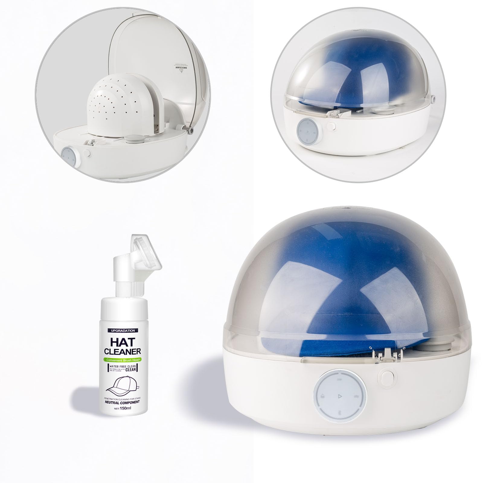Automatic Cap Cleaner with steam and Dry