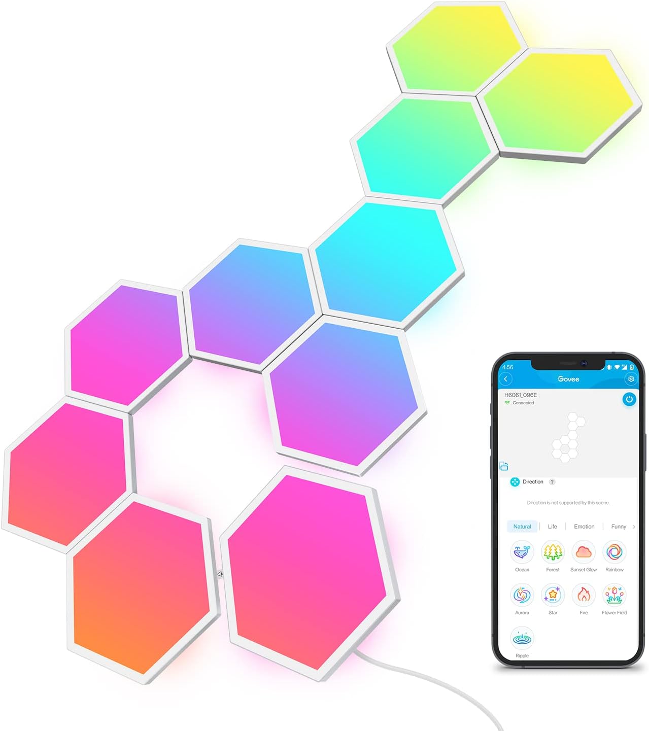 Hexagon LED Wall Lights