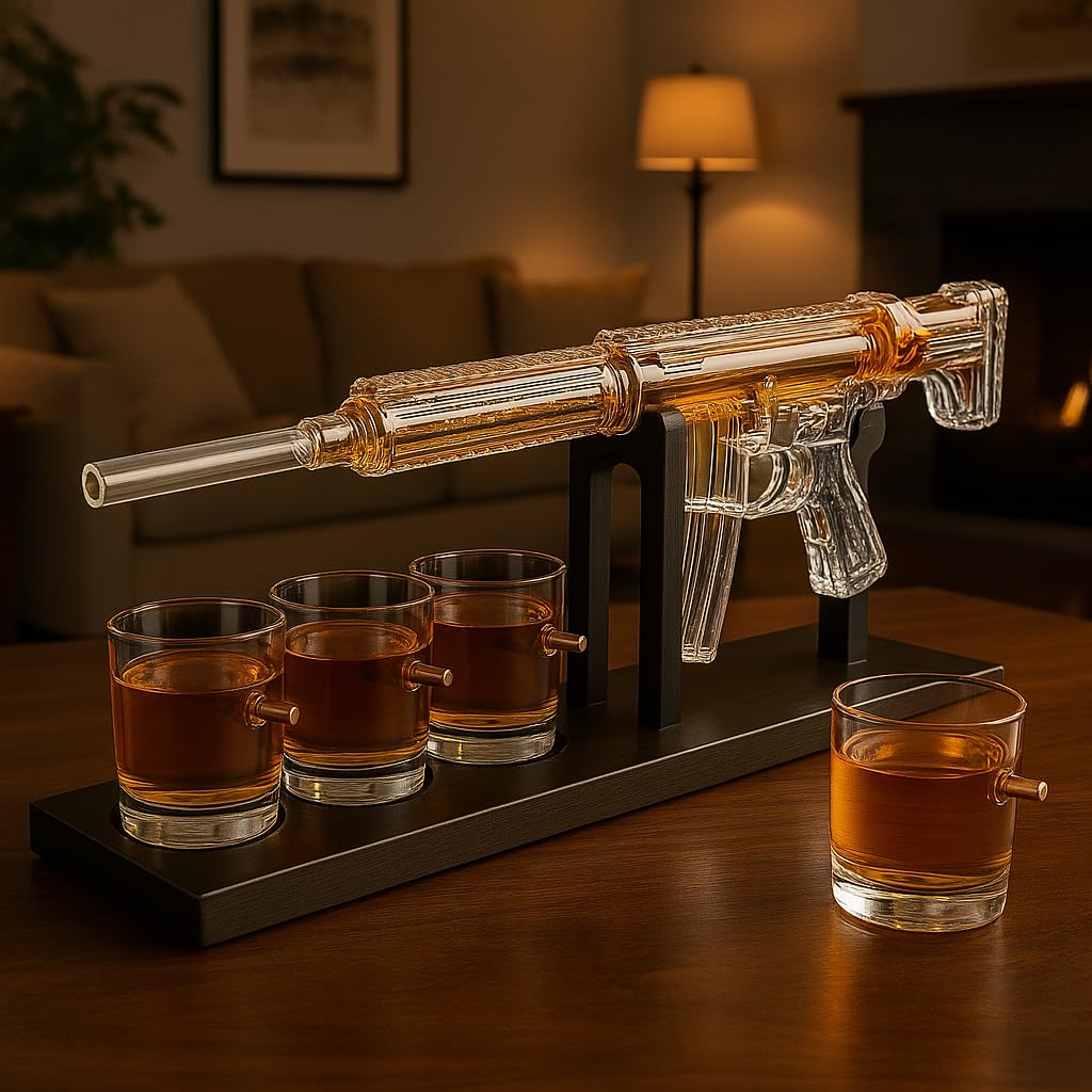 Whiskey Decanter Set - Gun AR Limited Edition