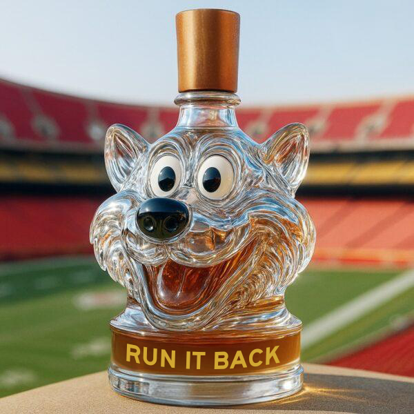 Kansas City Chiefs Whiskey Bottle