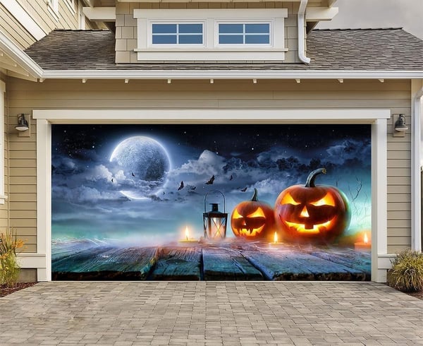 🔥💖Halloween Garage Door Decoration