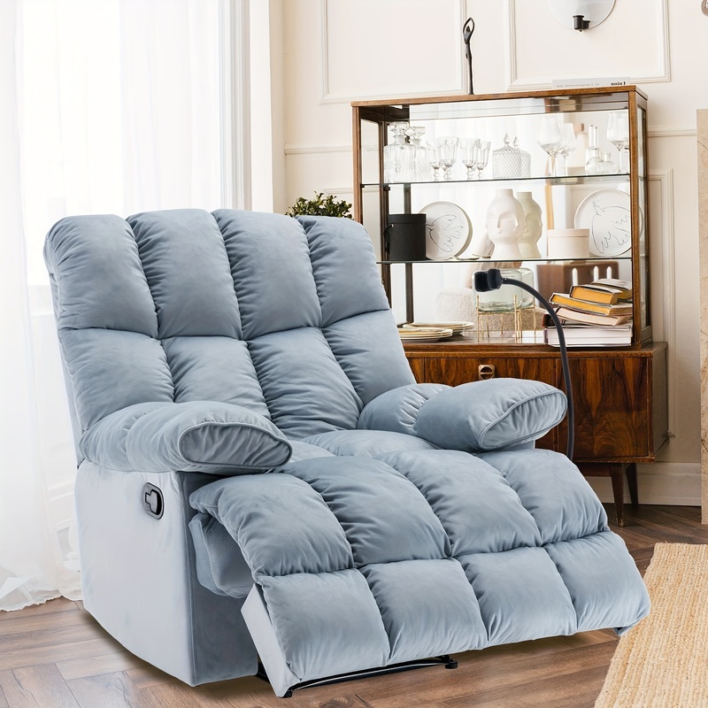 Oversized Recliner Chair Glider rocker recliner with cloud-like comfort