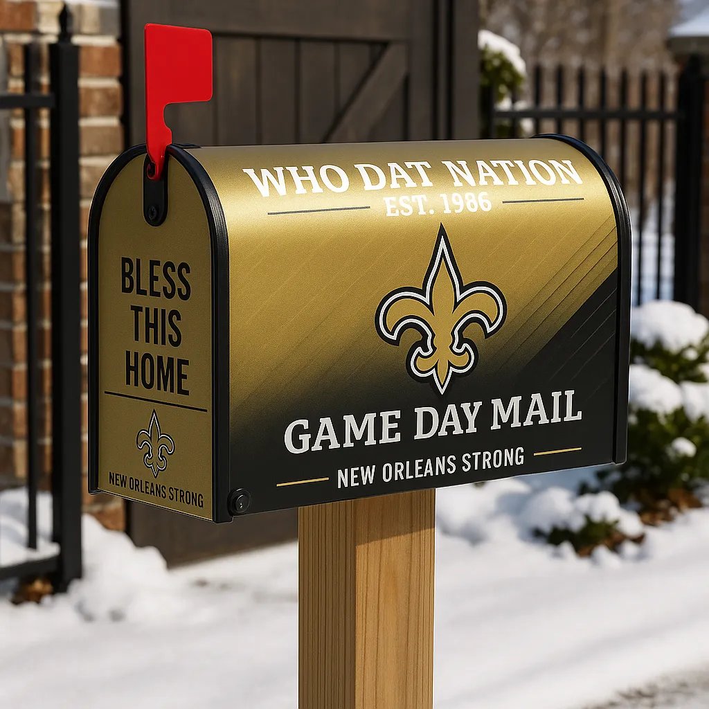 Rugby Outdoor Mailbox Decoration