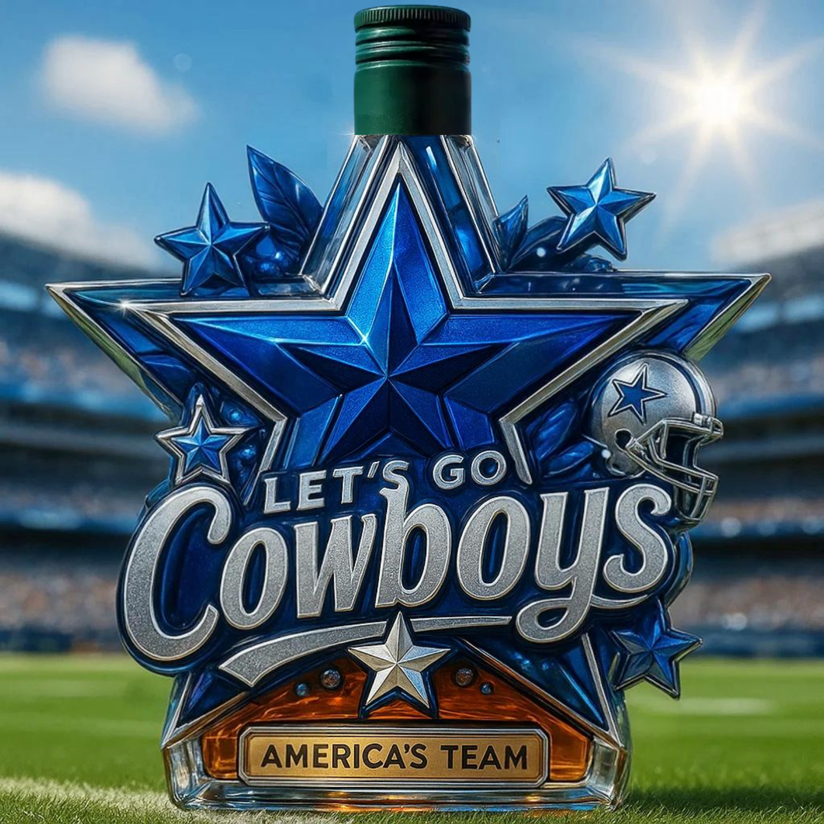 🏈 NFL Team✨Dallas Cowboys Commemorative Whiskey Bottle