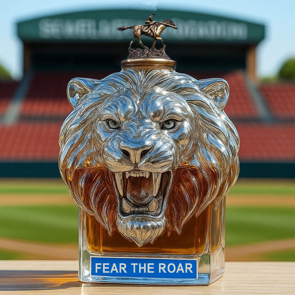 🦁🏈Detroit Lions Whiskey Bottle