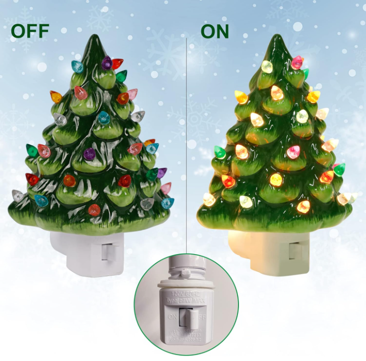 🎅Christmas 49%OFF - Christmas Ceramic Tree Night Light🎄