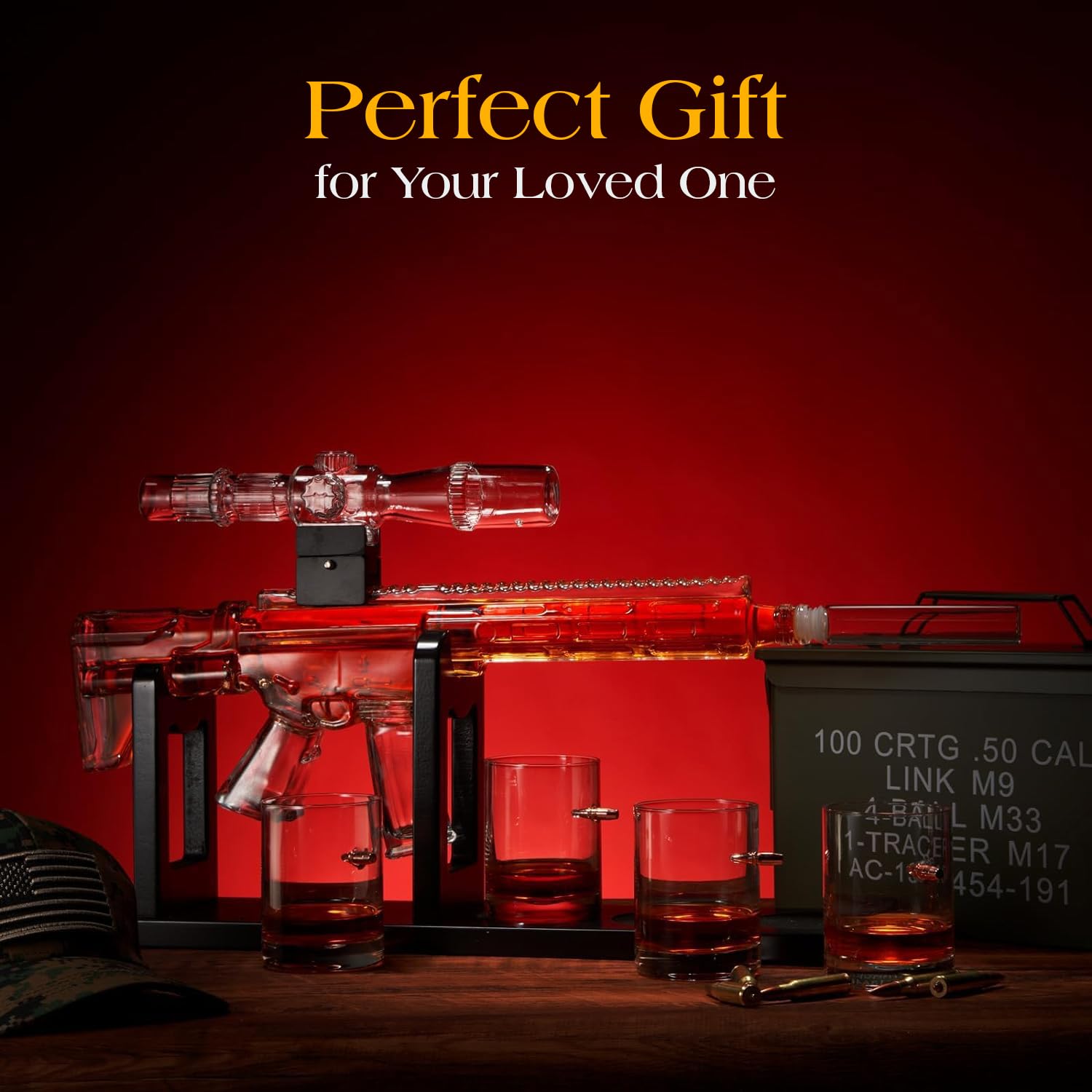 Whiskey Decanter Set - Gun AR Limited Edition