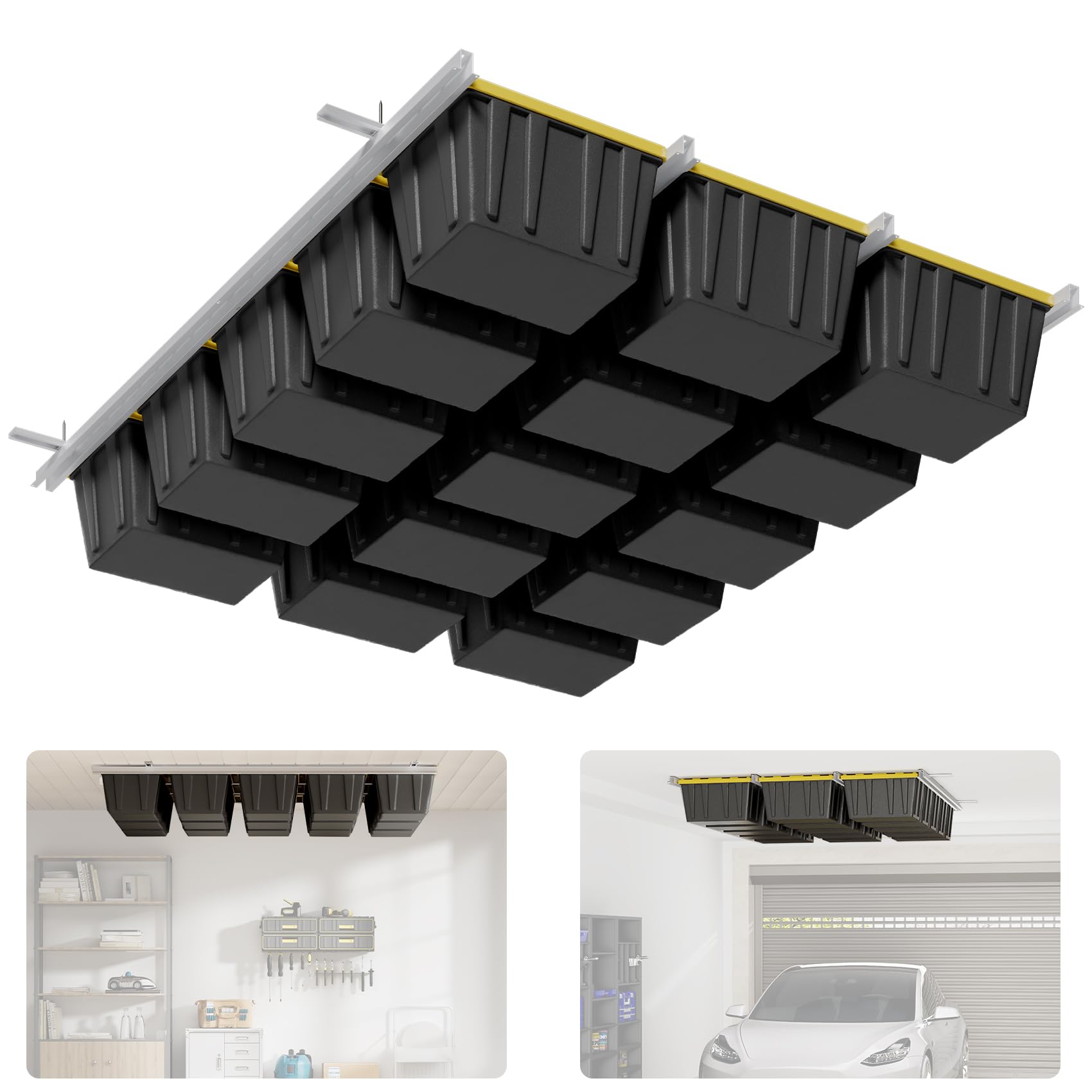 🔥Last Day Clearance🎉Overhead Garage Storage Rack