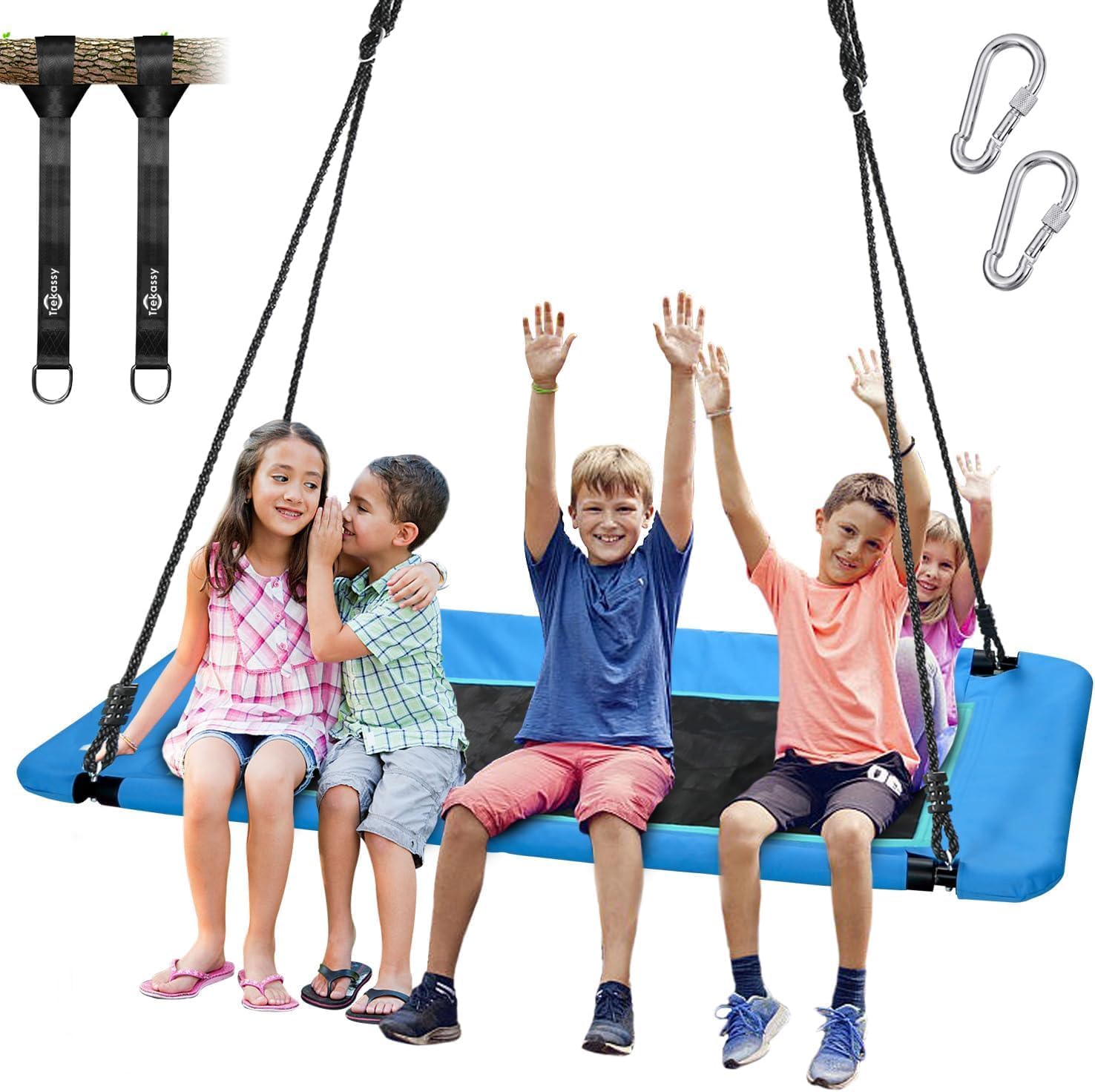Platform Tree Swing for Kids and Adults with 2 Hanging Straps