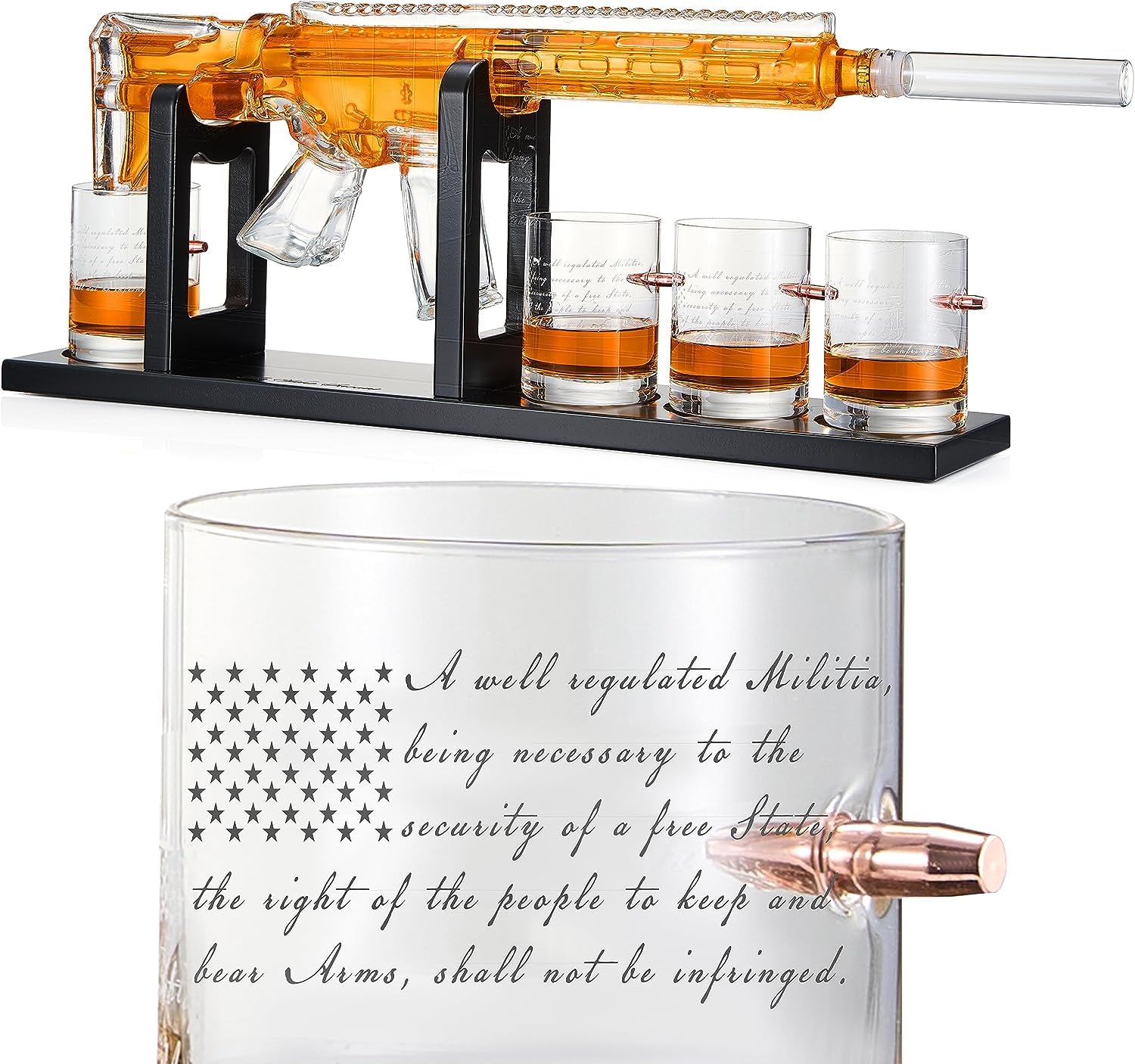 Whiskey Decanter Set - Gun AR Limited Edition