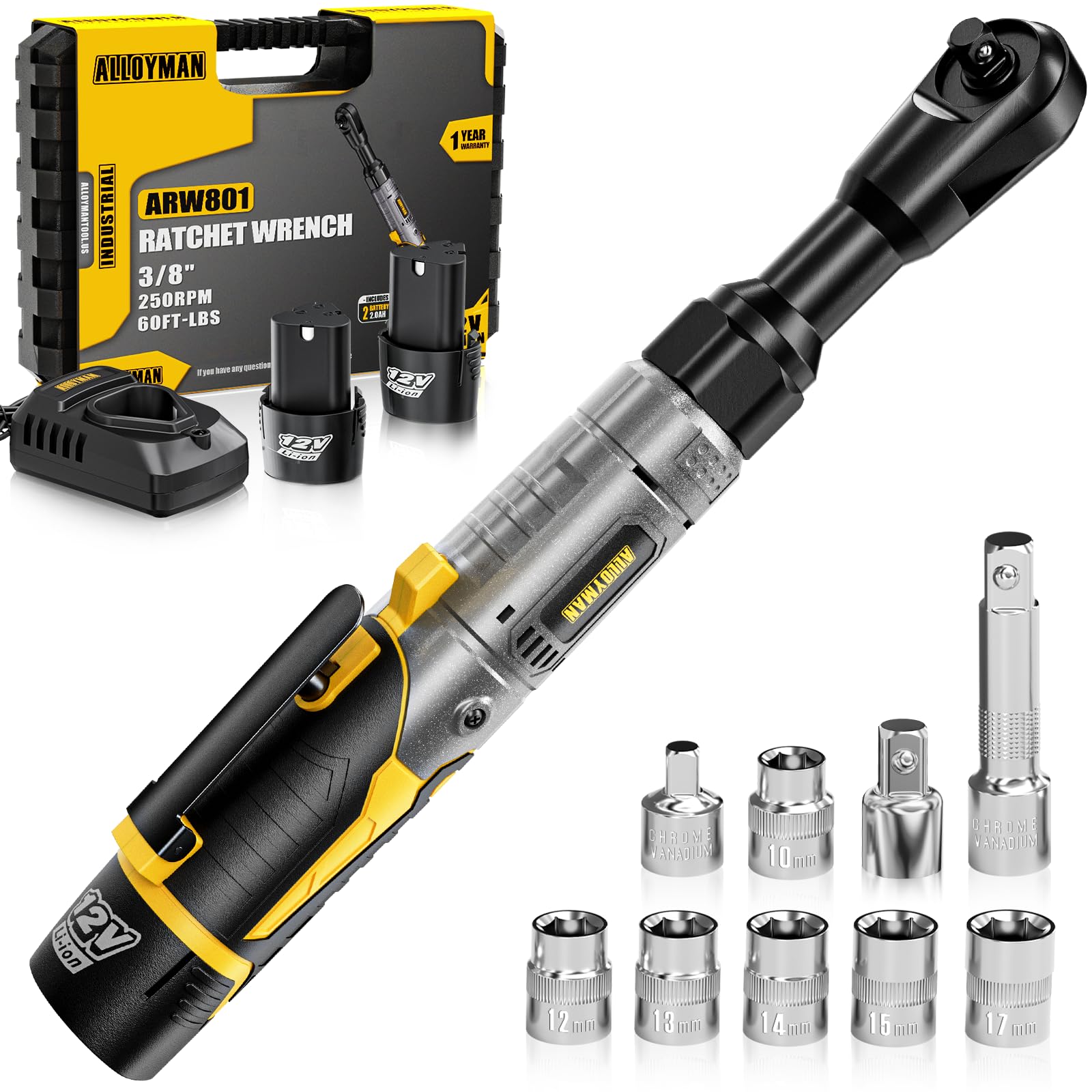 💝𝗧𝗼𝗱𝗮𝘆'𝘀 𝗦𝗽𝗲𝗰𝗶𝗮𝗹𝘀💝Buy 2 Get 2 Free💥3/8 Cordless Ratchet Wrench Set