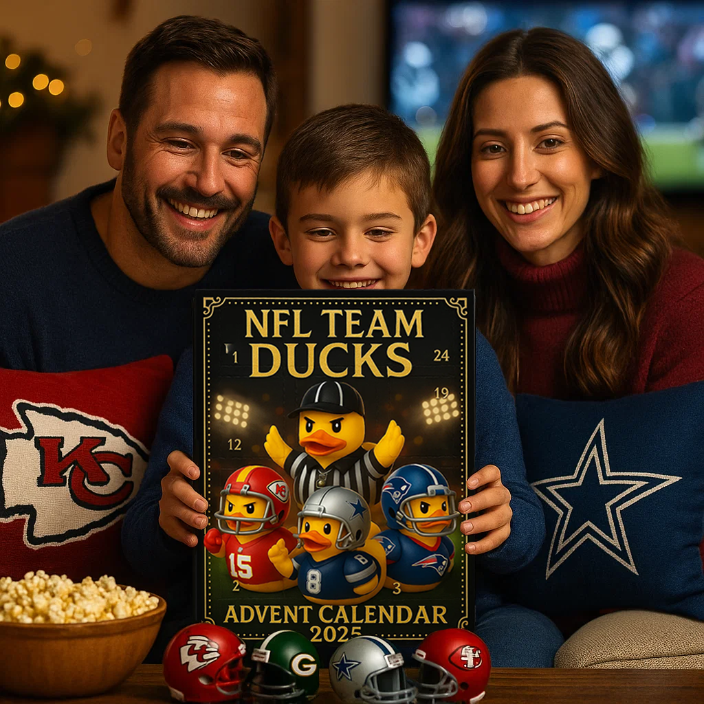 NFL Team Ducks Advent Calendar 2025 — 24 Days of Quirky Gridiron Fun