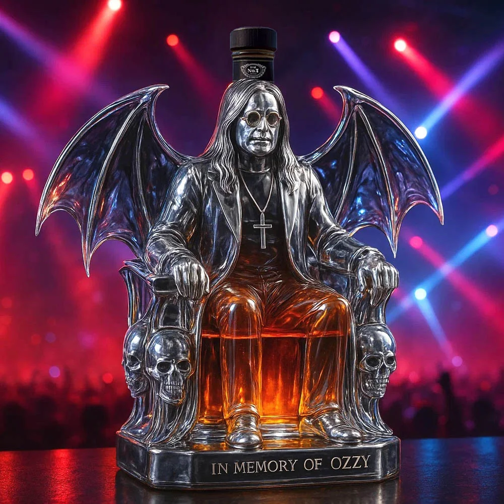 In Memory of Ozzy Whiskey bottle