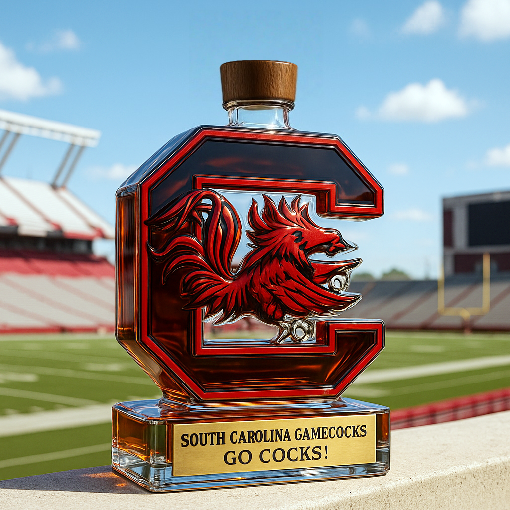 🔥NCAA Team✨South Carolina Gamecocks Limited-Edition Whiskey Bottle