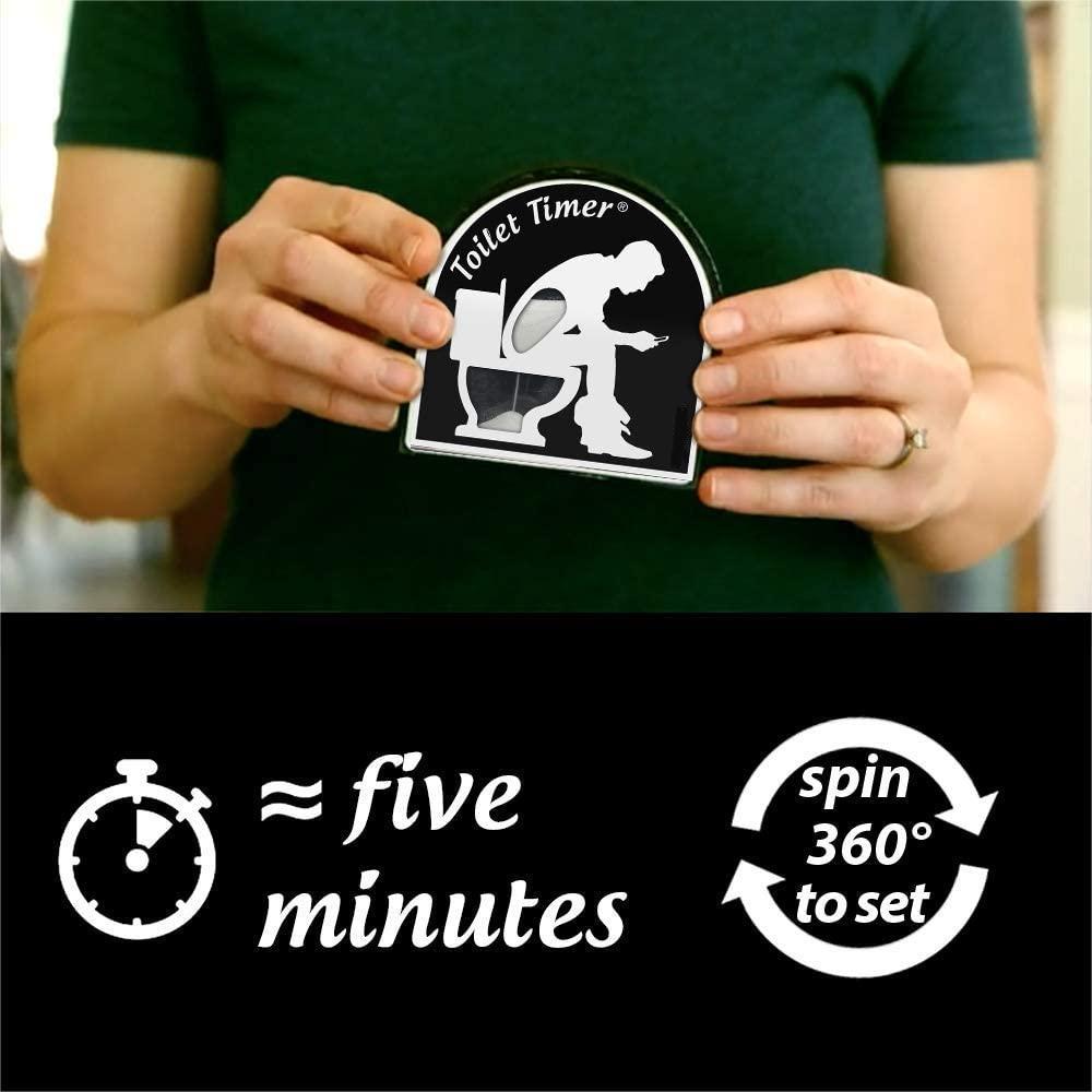 5 Minute Bathroom Timer - Funny Gag Gift for Men, Husband, Boyfriend, Father's Day, Birthday