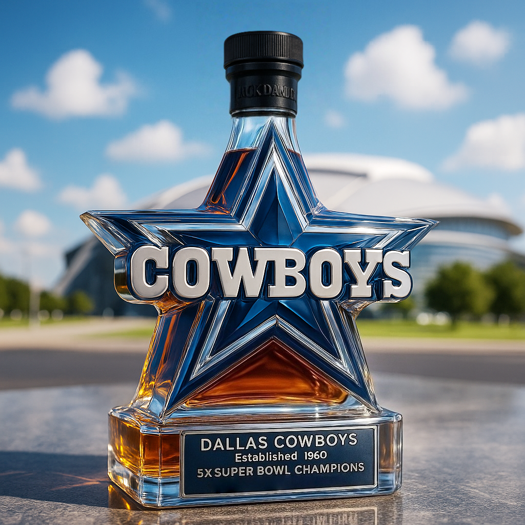 🏈 NFL Team✨Dallas Cowboys Limited Edition Whiskey Bottle