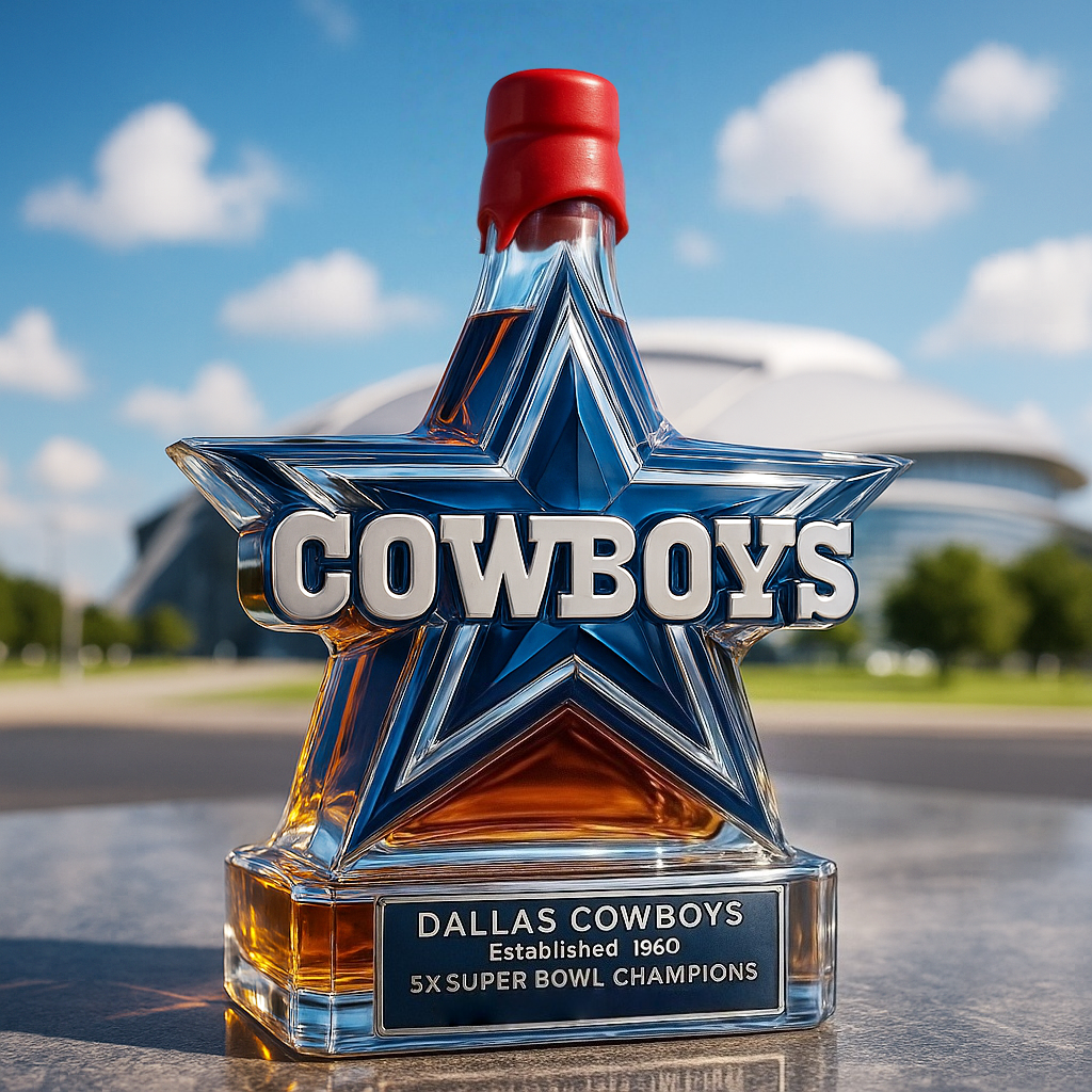 🏈 NFL Team✨Dallas Cowboys Limited Edition Whiskey Bottle