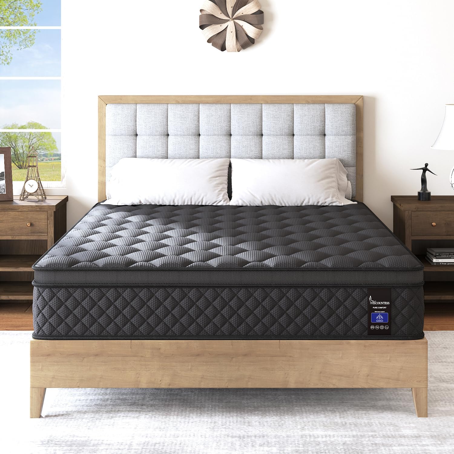 Hybrid Mattresses with Wrapped Innersprings and Memory Foam
