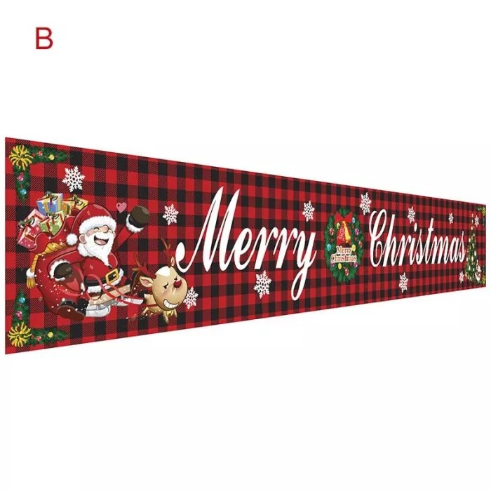 2022 Christmas Outdoor Banner Flag Pulling